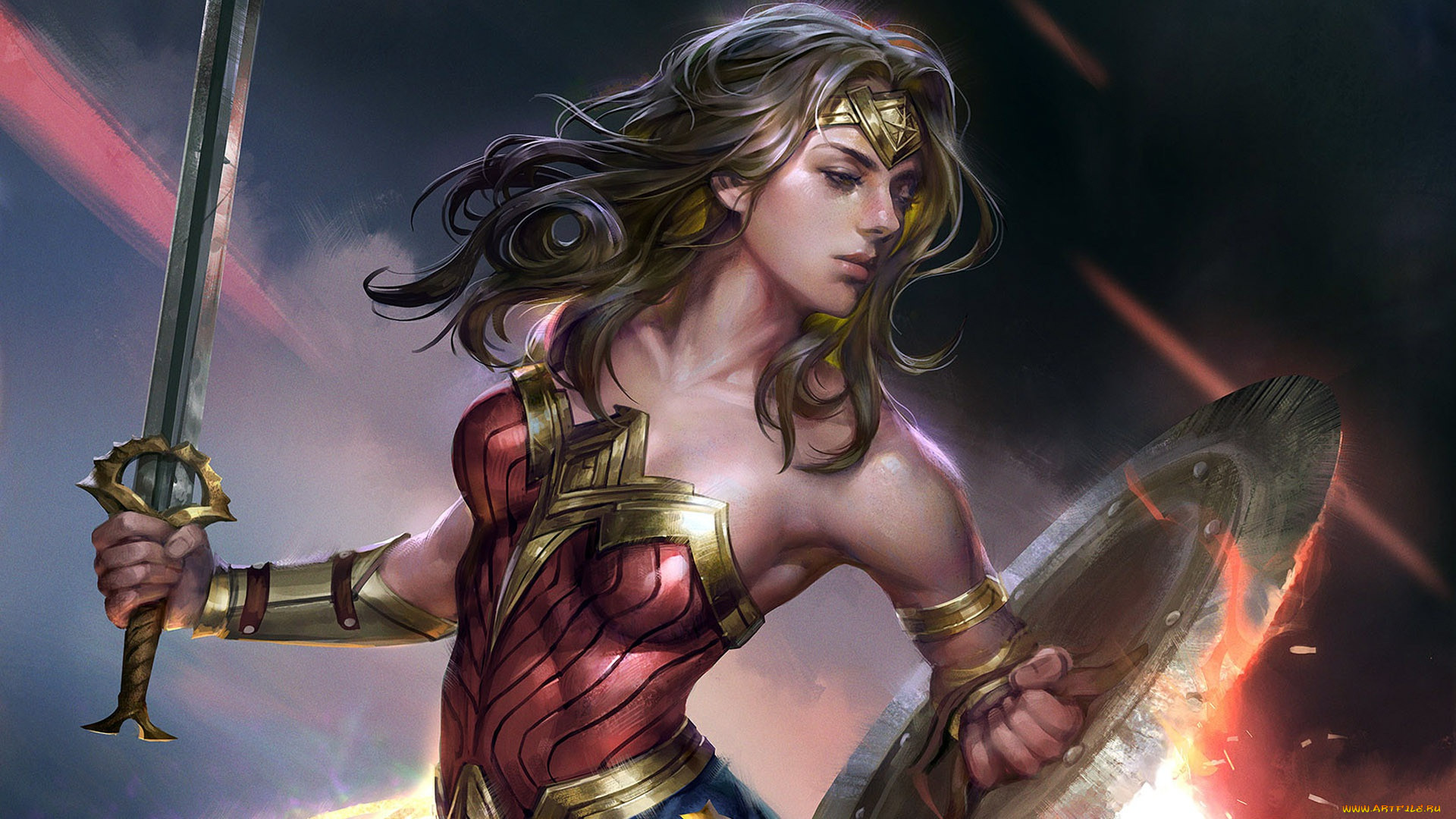 , , wonder, woman, -, , , fan, art, , jeremy, chong